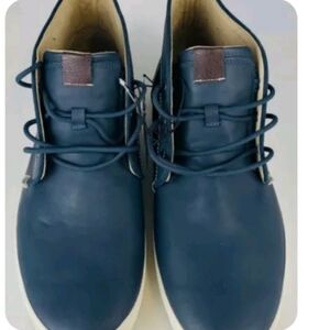NEW MENS NAVY BLUE LOUIE CHUKKA BOOTS SIZE 13